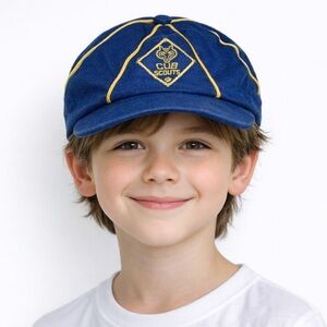 Vintage boy’s blue Cub Scouts uniform hat